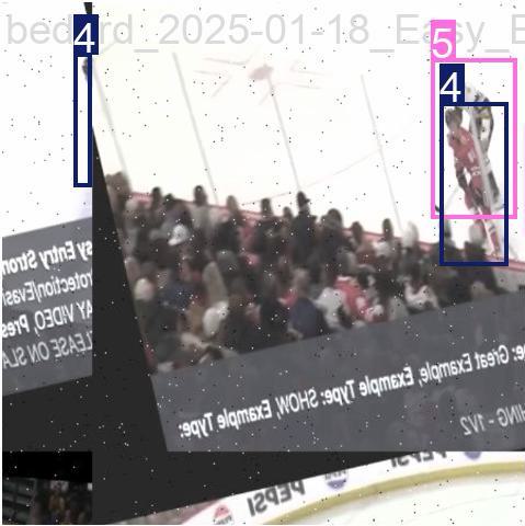 Sample annotated frame with segmentation polygons